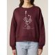 SWEAT FEMME COL ROND "Sur le fil blanc"