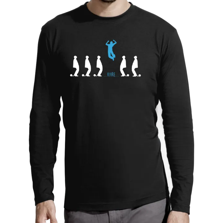 T-shirt manches longues homme "Ouvrir son esprit"