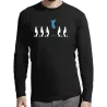 T-shirt manches longues homme "Ouvrir son esprit"
