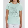 Tee shirt enfant "je ne dois pas ecrire sur mon tee shirt"