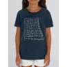 Tee shirt enfant "je ne dois pas ecrire sur mon tee shirt"