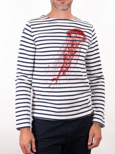 Marinière homme Bosco manches longues en coton biologique