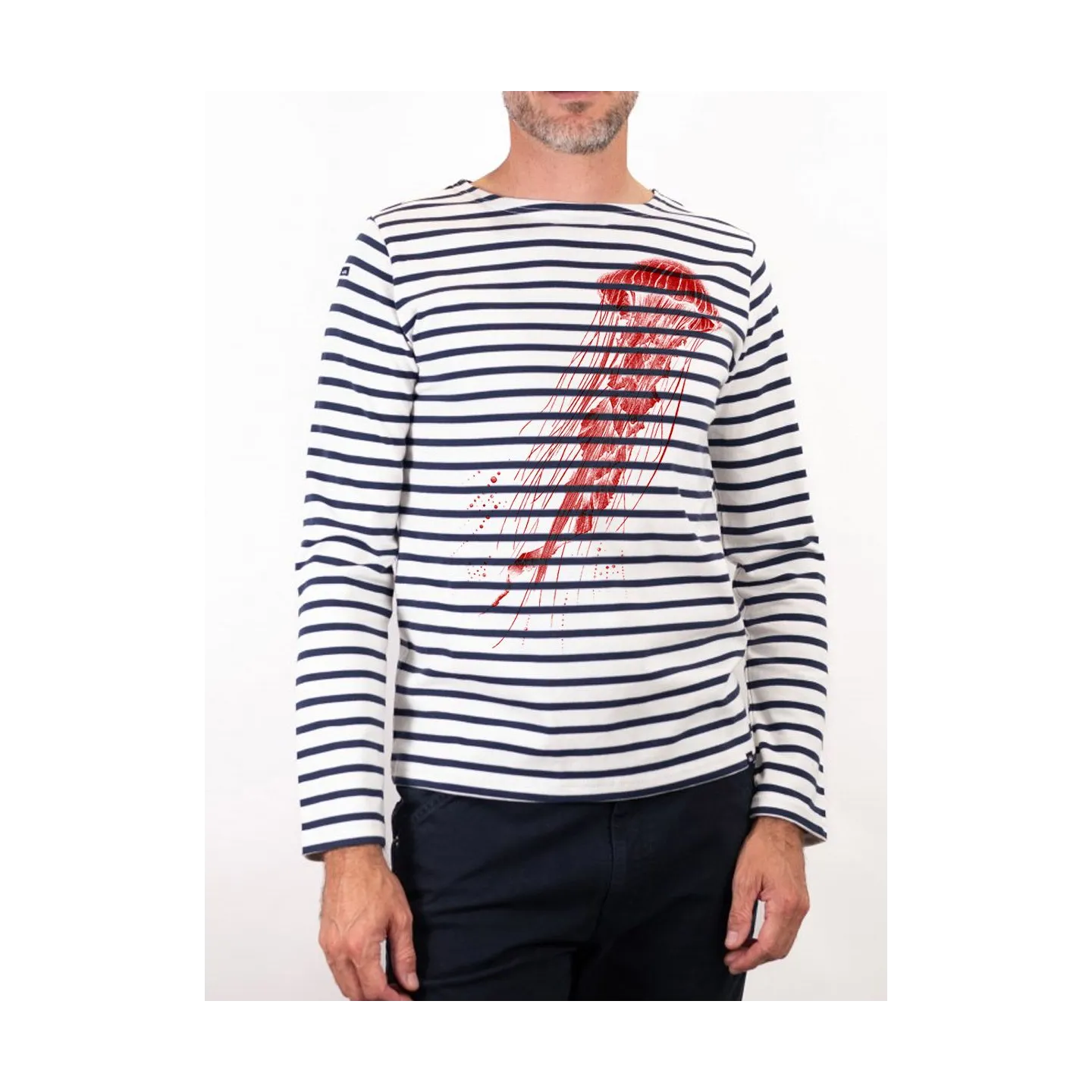 Marinière homme Bosco manches longues en coton biologique