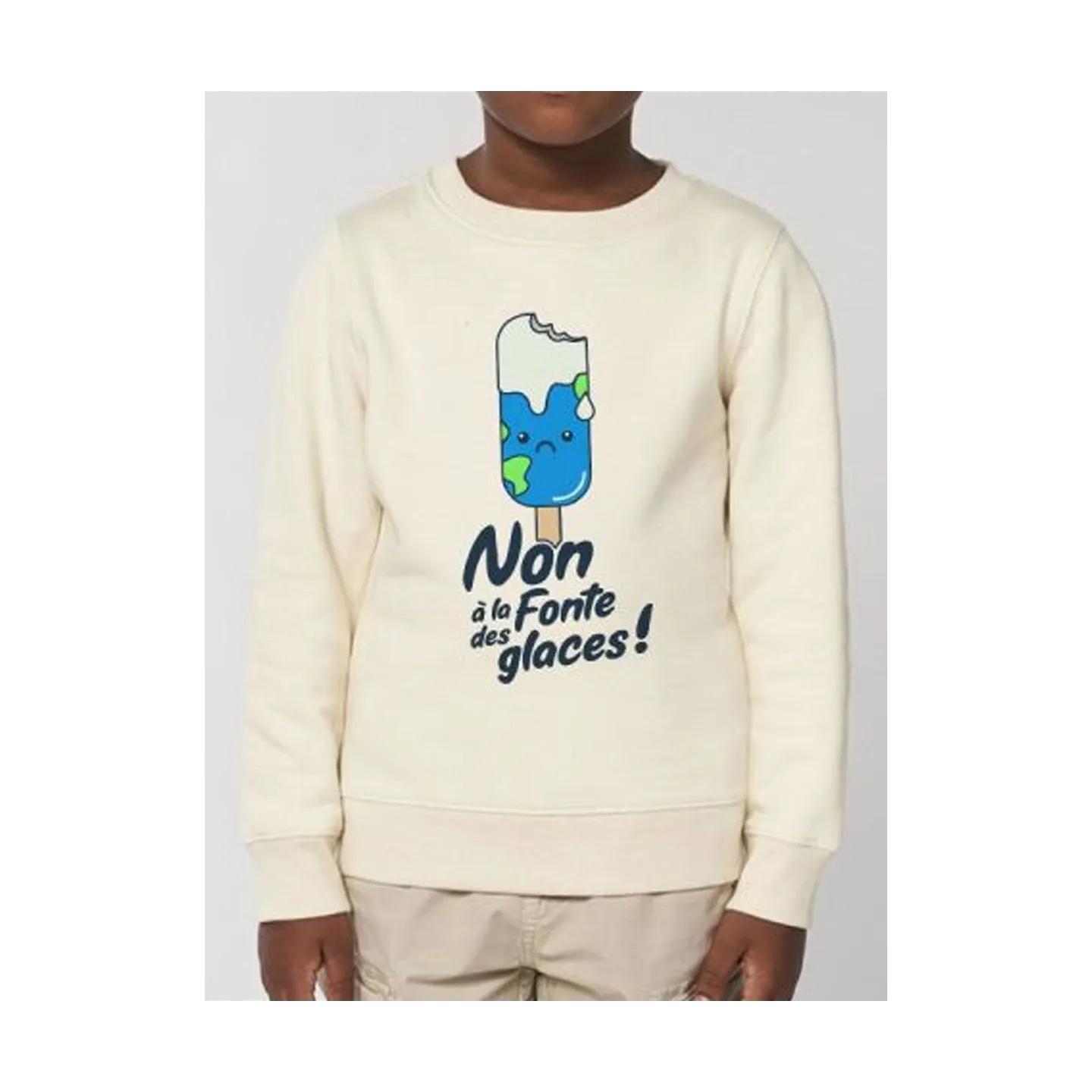 Sweat enfant Non à la fonte des glaces