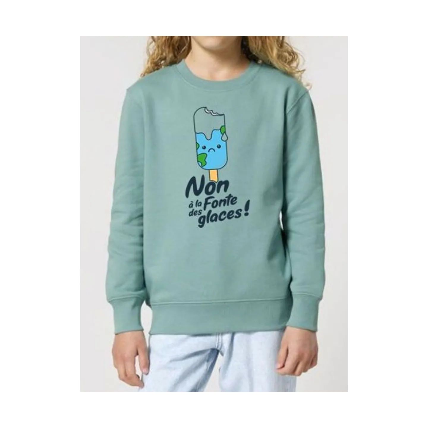 Sweat enfant Non à la fonte des glaces