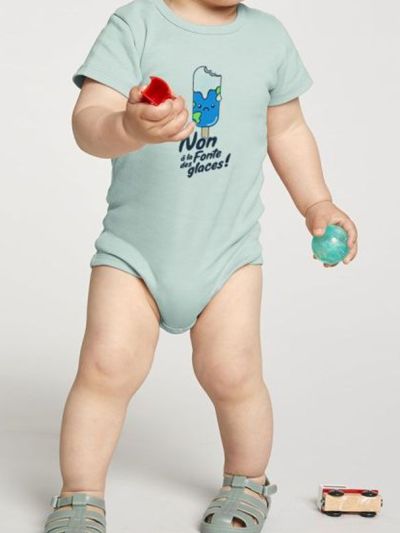 Body bébé ''Non à la fonte des glaces''