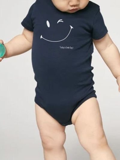 Body bébé "Today is smile day"