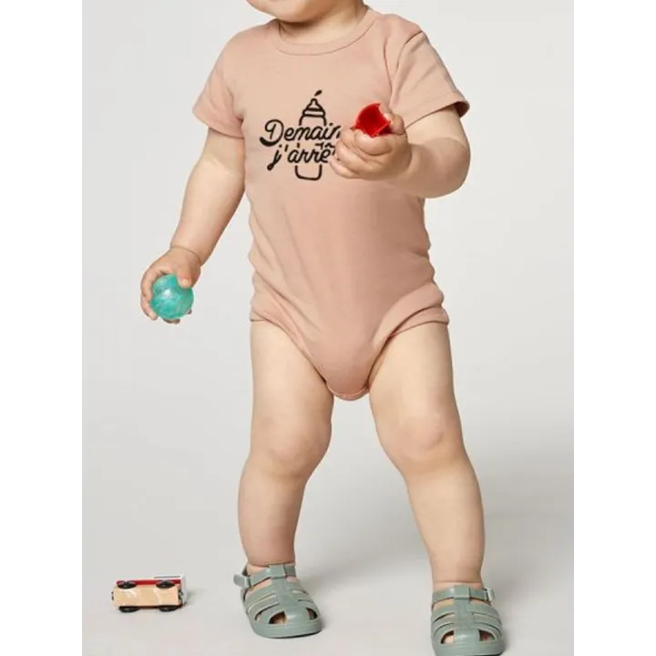 Body bébé ''Demain j'arrête'' (biberon)