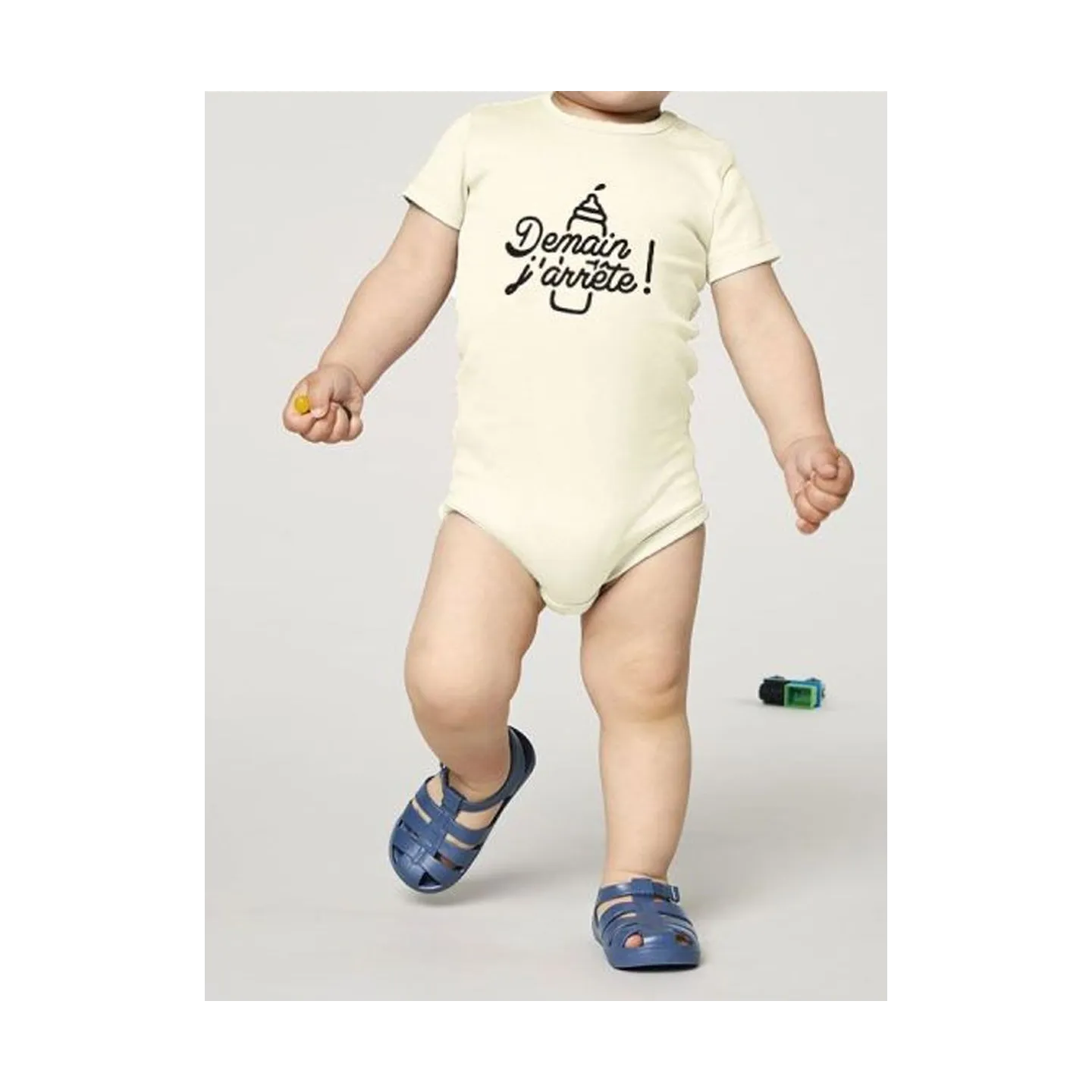 Body bébé ''Demain j'arrête'' (biberon)