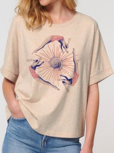 T-shirt femme loose "Nageuses" par Ruliano des Bois