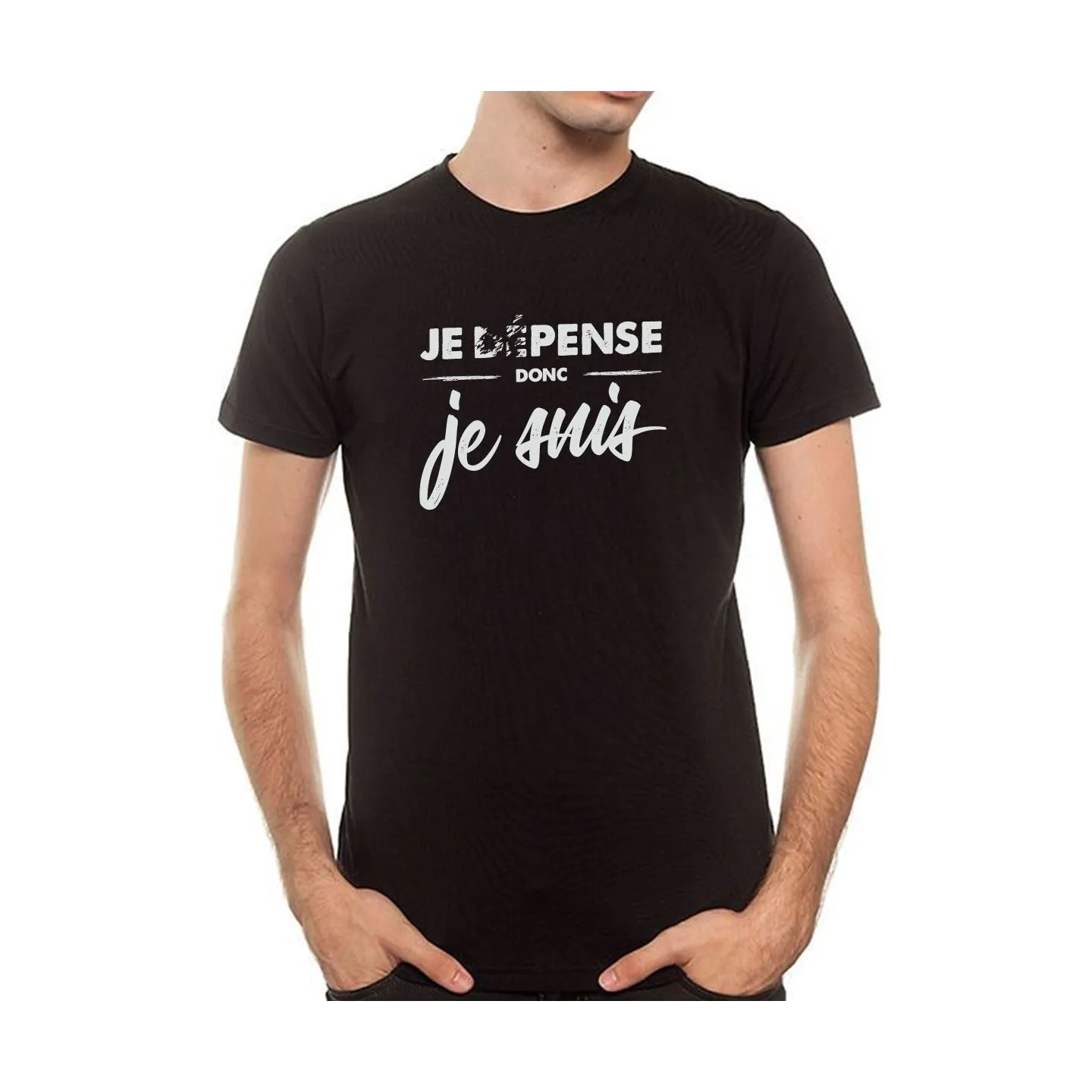 T-shirt homme "Je dépense donc je suis"