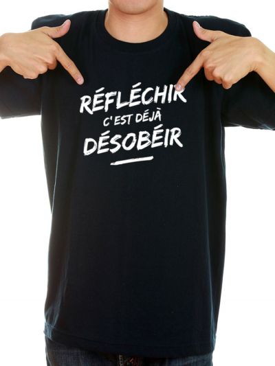 T-shirt homme "Reflechir"