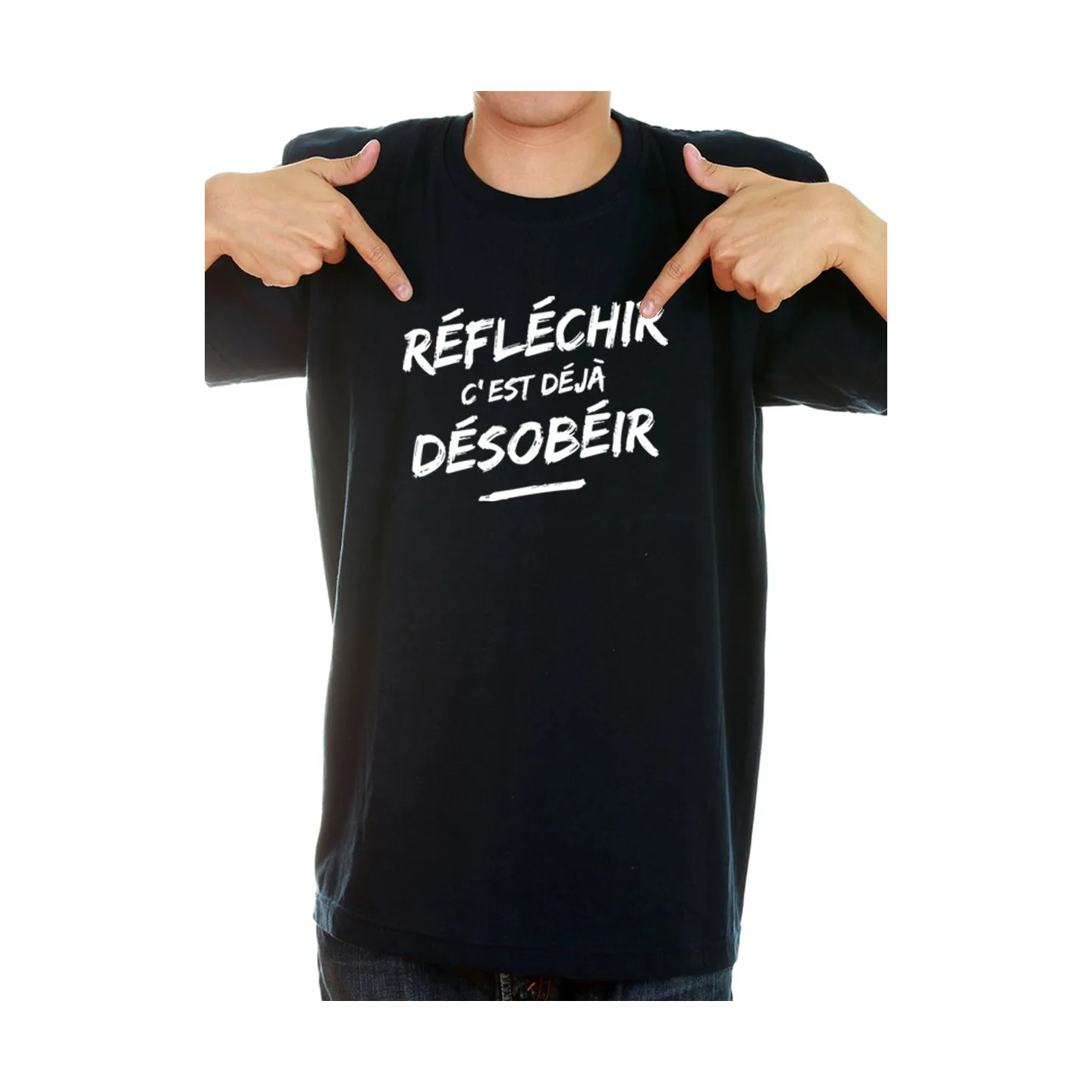 T-shirt homme "Reflechir"