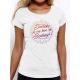 T-shirt femme "Demain je me lève de bonheur"