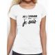 T-shirt femme "Je (dé)pense donc je suis"