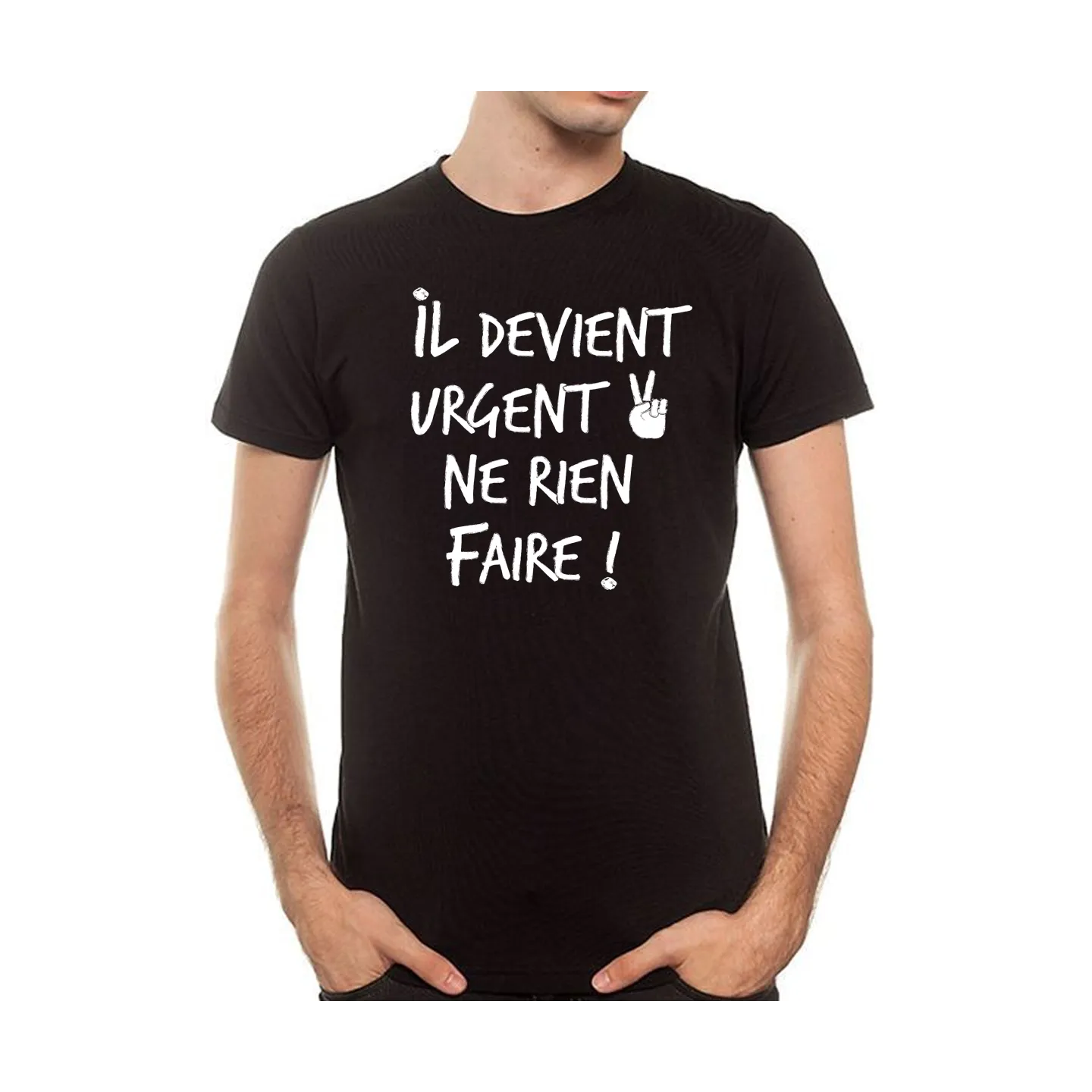 T-shirt homme "il devient urgent"