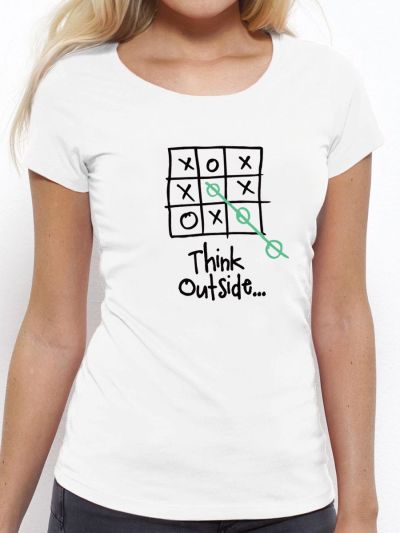 T-shirt femme "Think outside"