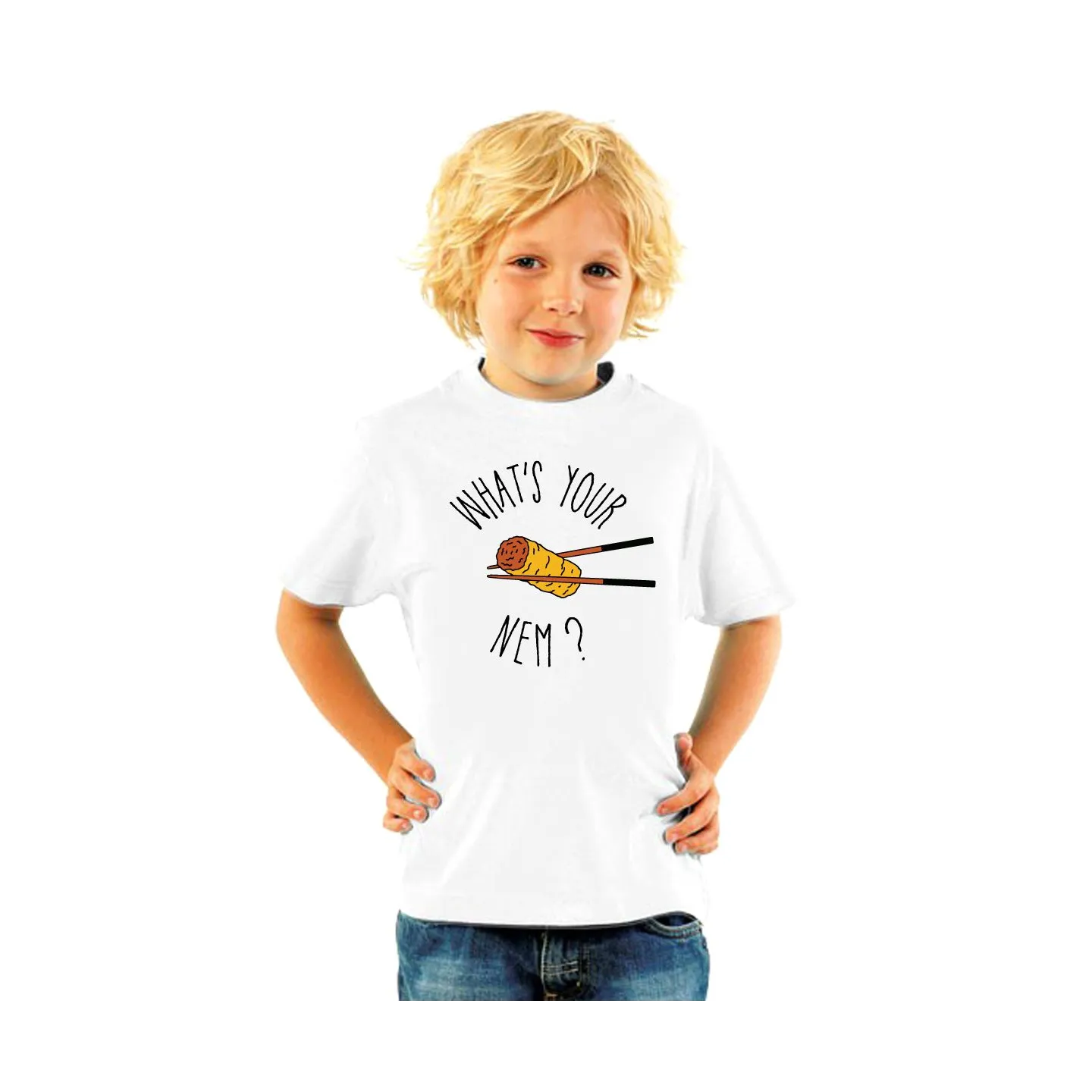 T-shirt enfant "What 's your nem ?"