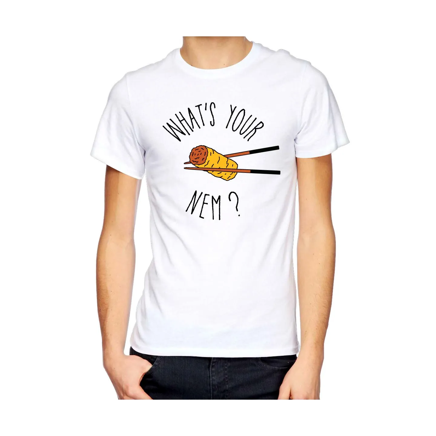 T-shirt homme "What's your name ?"