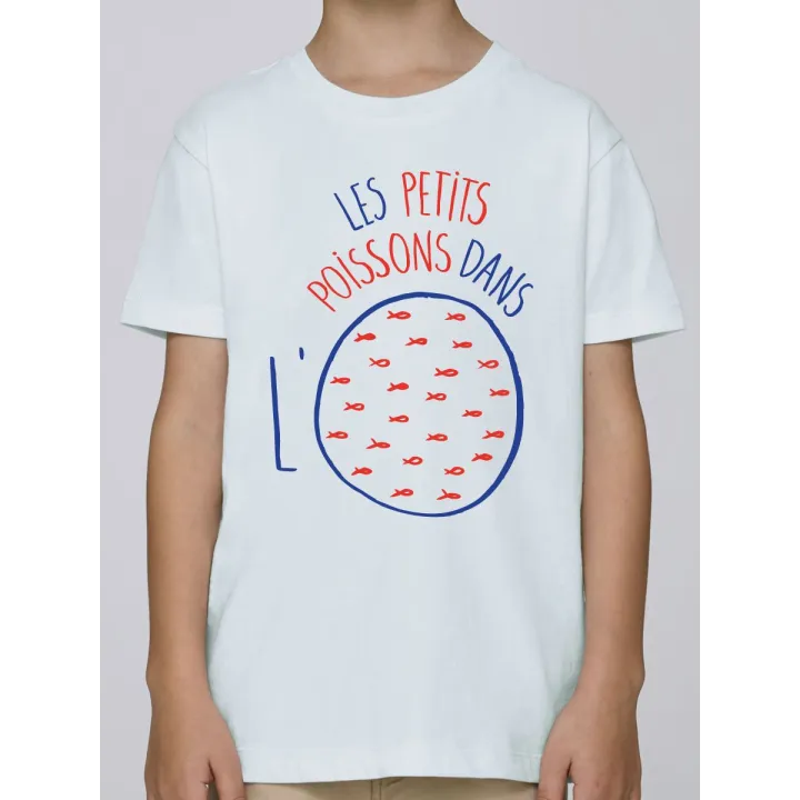 T-shirt enfant "Les petits poissons dans l'o"