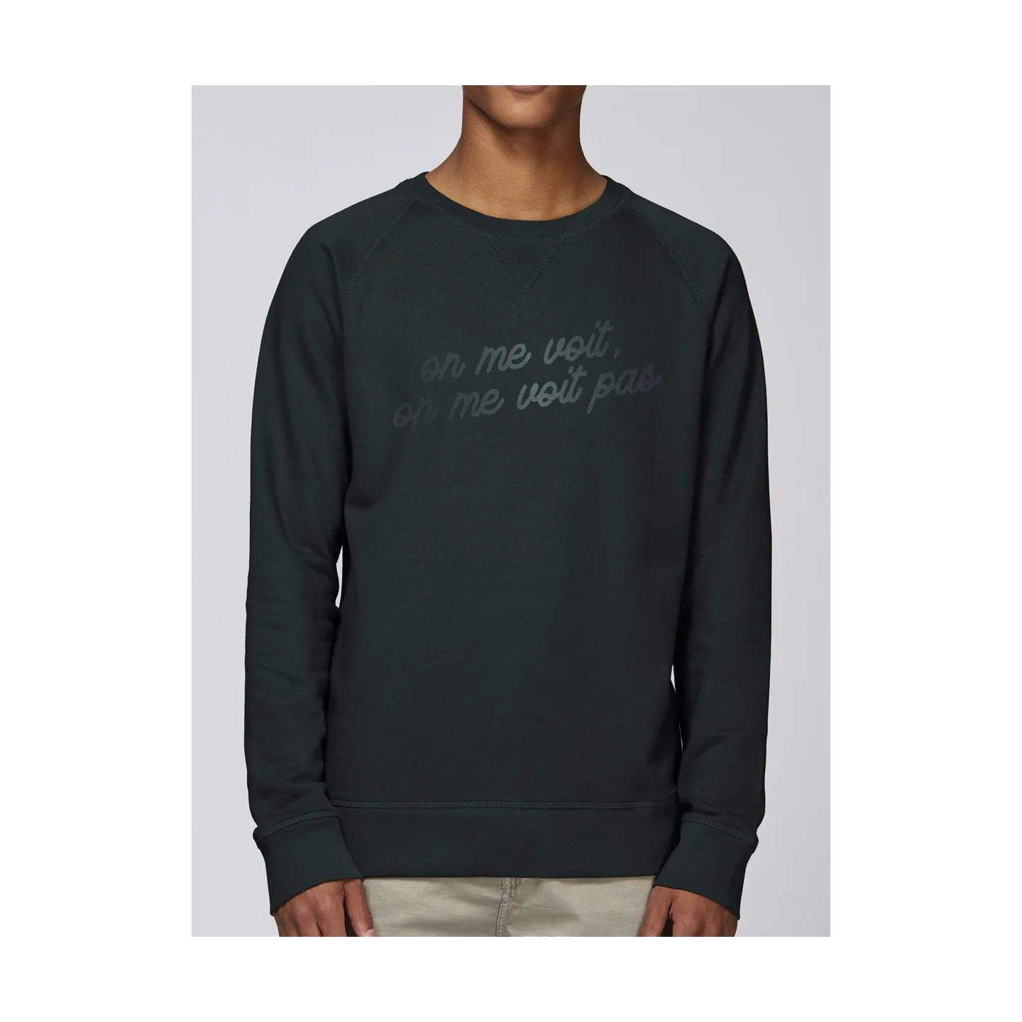 Sweat homme "On me voit, on me voit pas"