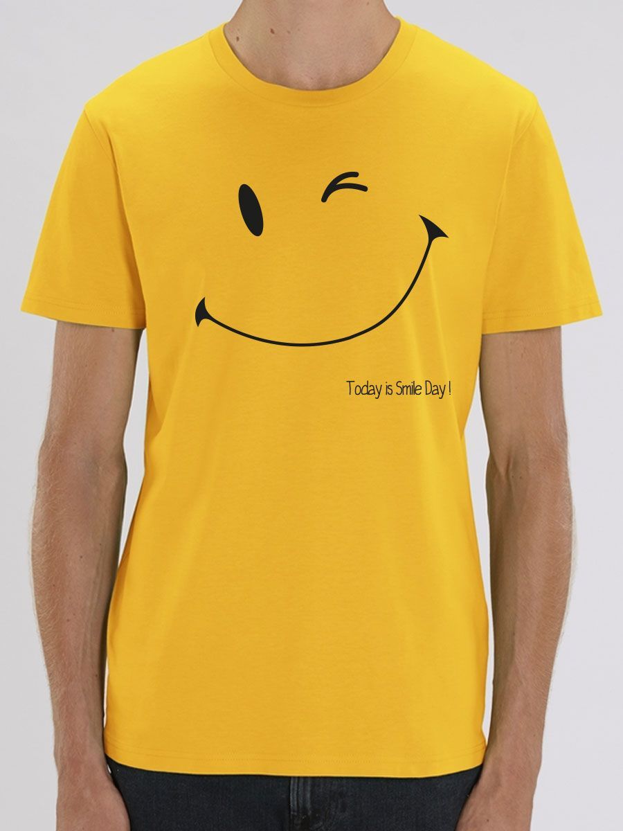 T shirt smile : t shirt bonheur, décalé et original en coton bio