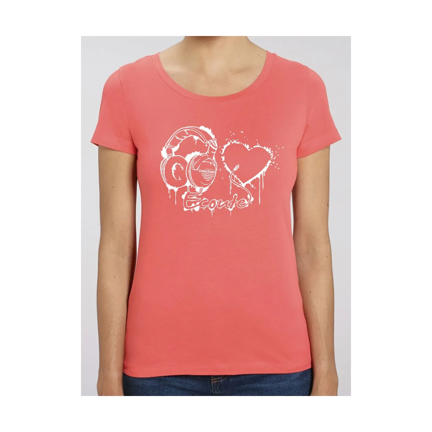 T-shirt femme "ecoute ton coeur"