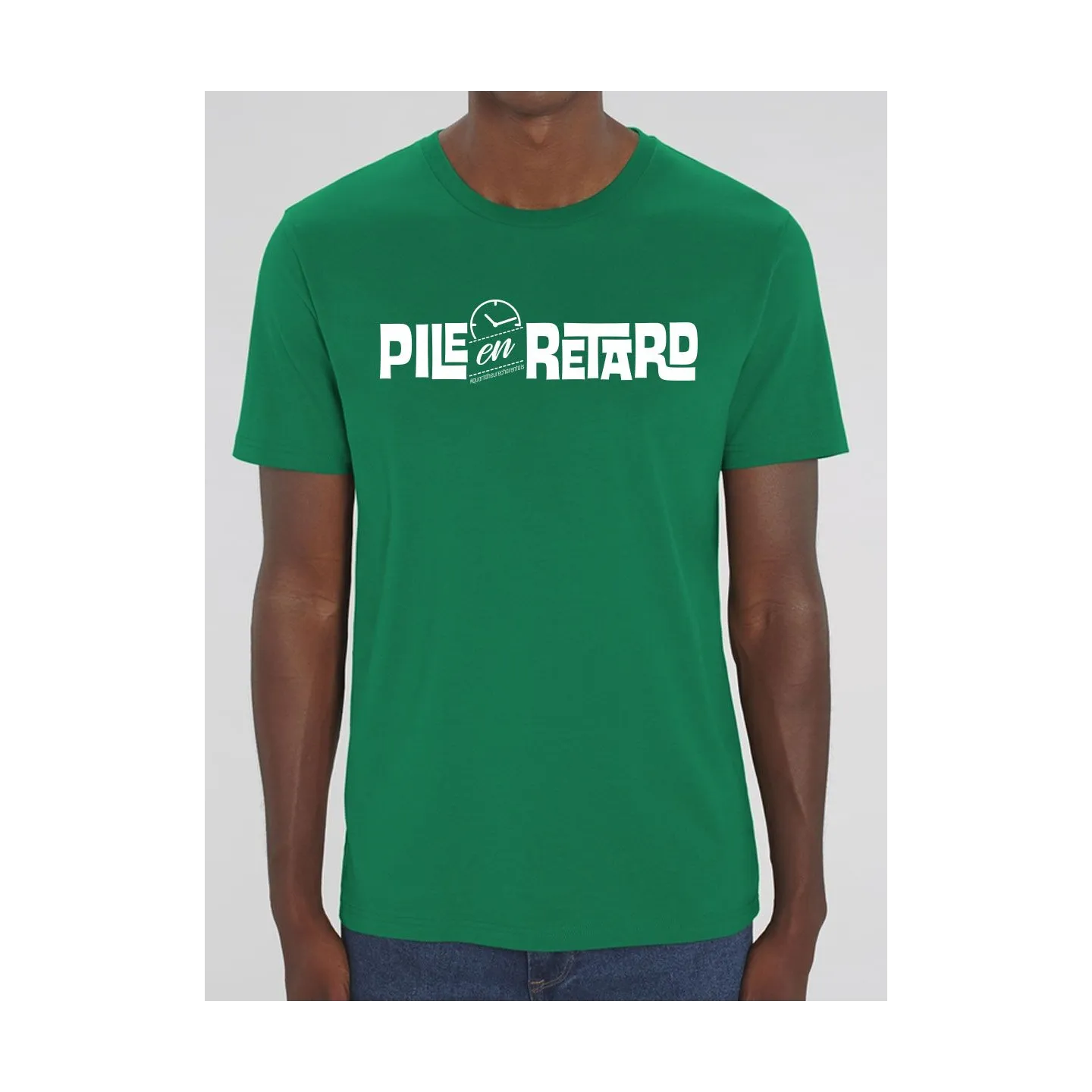 Tee shirt homme "Pile en retard"