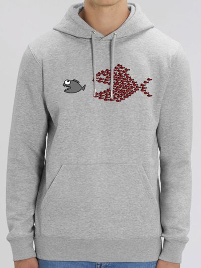 Sweat homme "Poissons unis"