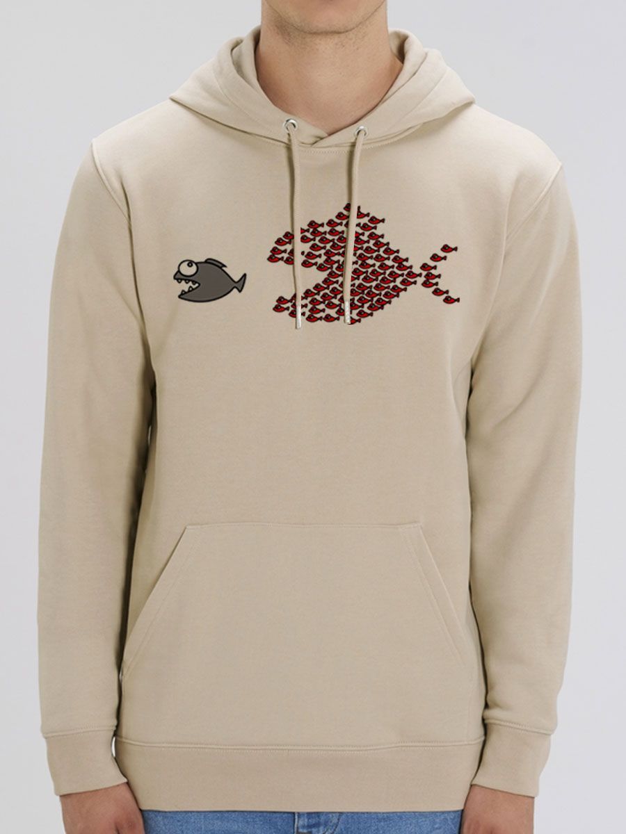 Sweat homme Poissons unis : un sweat original et rigolo en coton bio