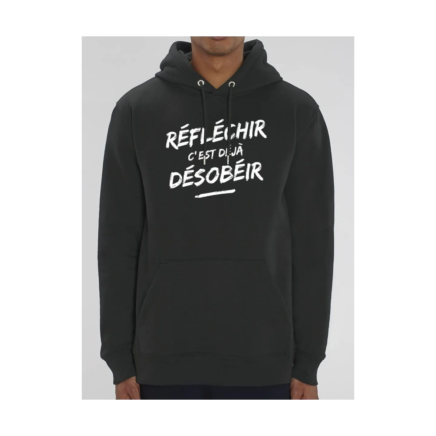 Sweat homme "Réfléchir c'est déjà désobéir"