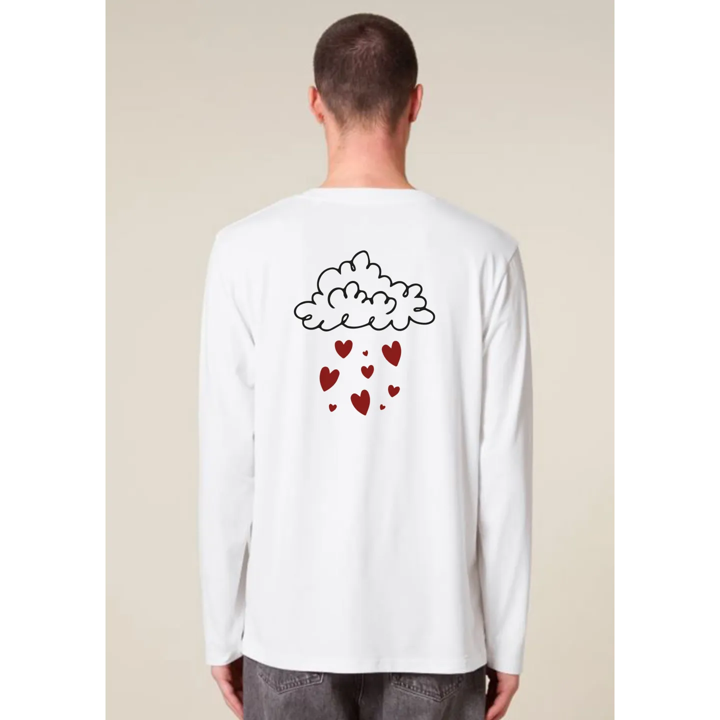 T shirt unisexe manches longues " More amor por favor "