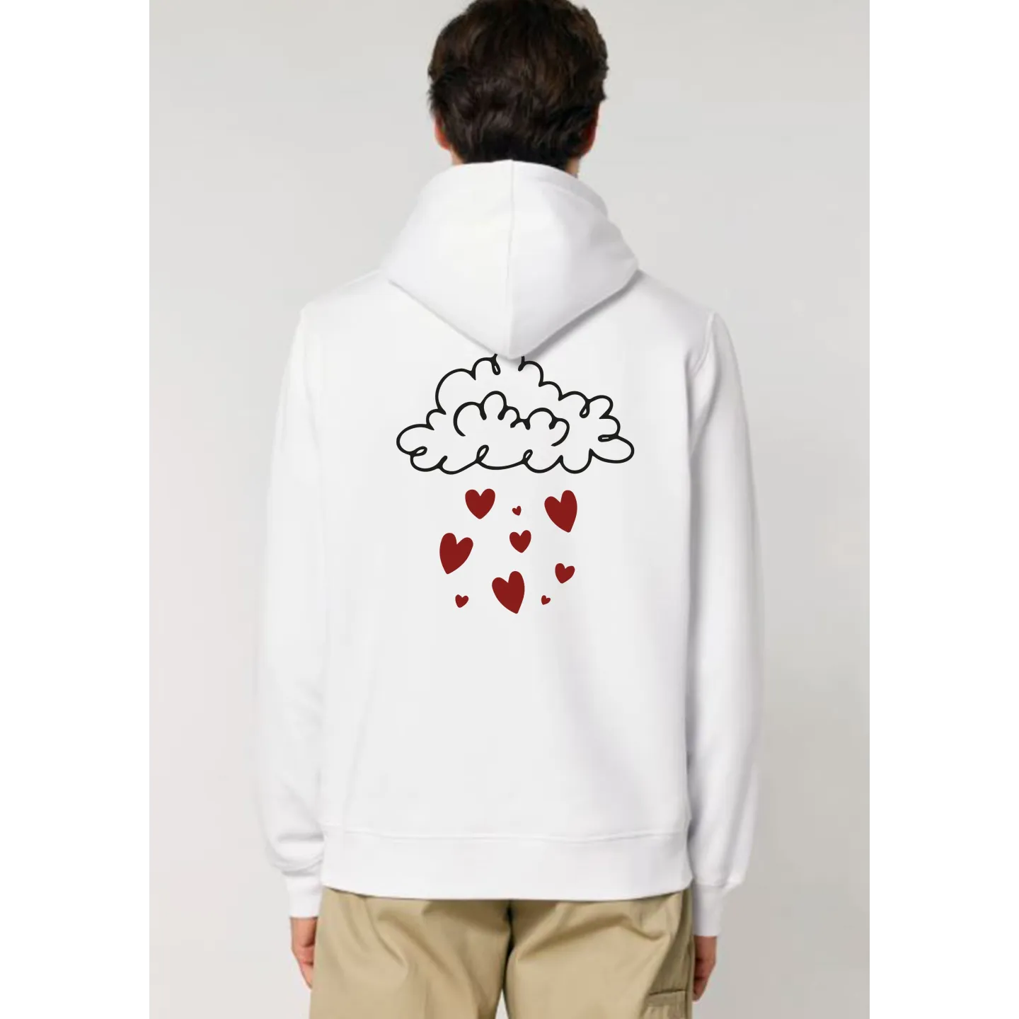 Sweat à capuche homme " More amor por favor "
