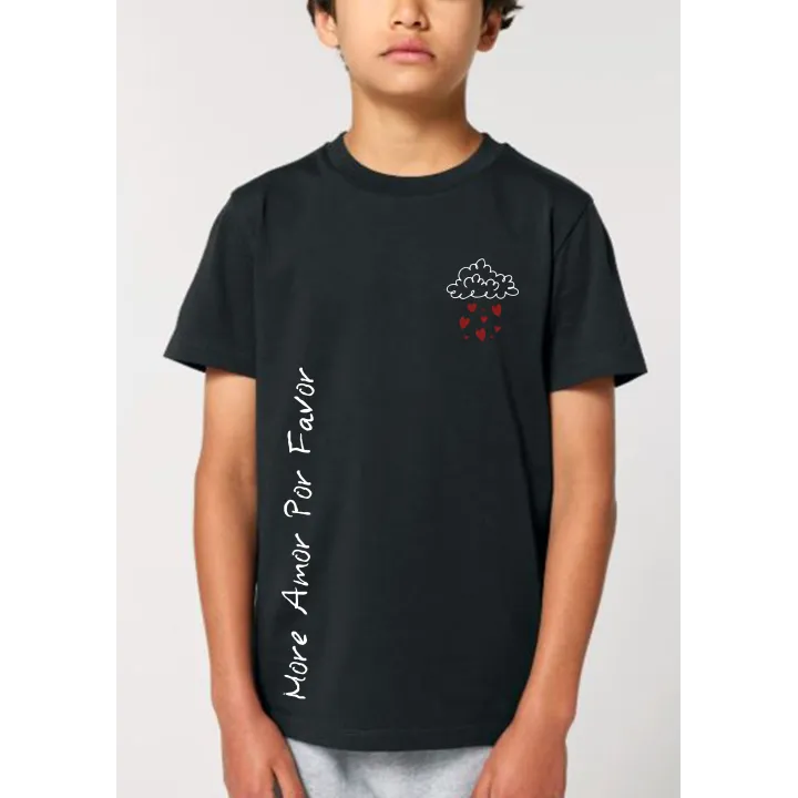 T shirt enfant " More amor por favor "
