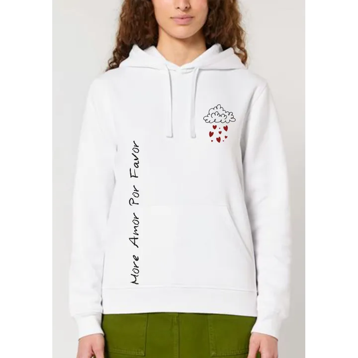 Sweat a capuche femme " More amor por favor "