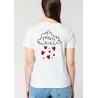 T shirt femme décolleté en V " More amor por favor " 