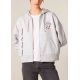 Veste zippée à capuche femme " More amor por favor " 