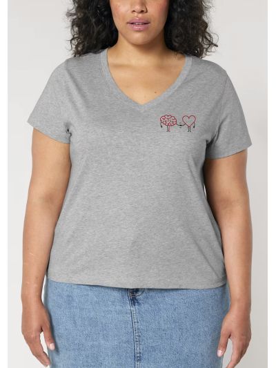 T shirt femme décolleté en V " Forever Friends " 