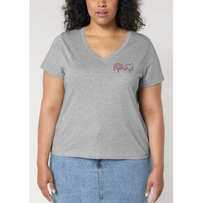 T shirt femme d&eacute;collet&eacute; en V " Forever Friends " 