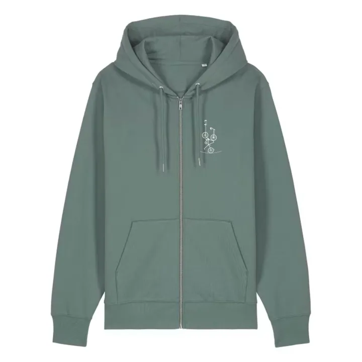 sweat zip equilibre coeur