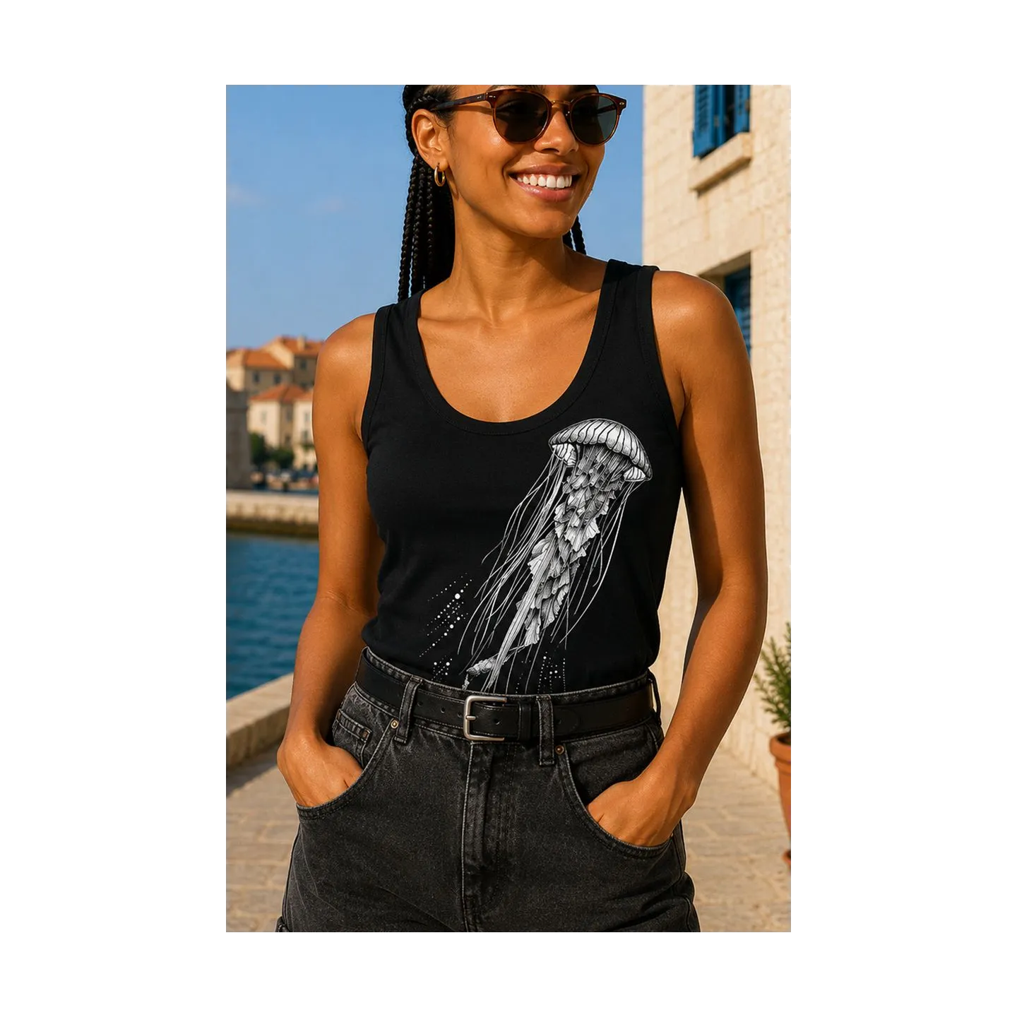 DÉBARDEUR FEMME "DANCING QUEEN" BY THE INK
