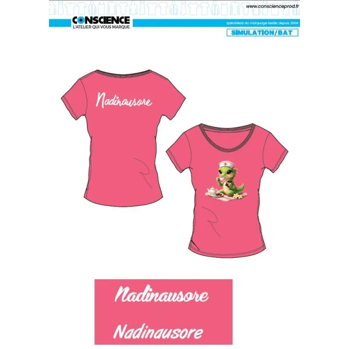 T-shirt femme "Nadinausore"