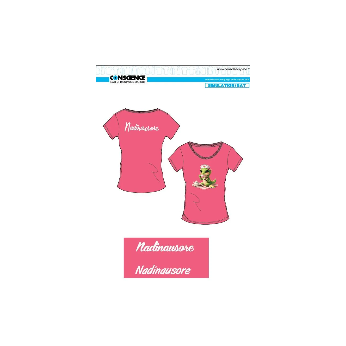 T-shirt femme "Nadinausore"