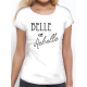 T-shirt femme "belle et rebelle"