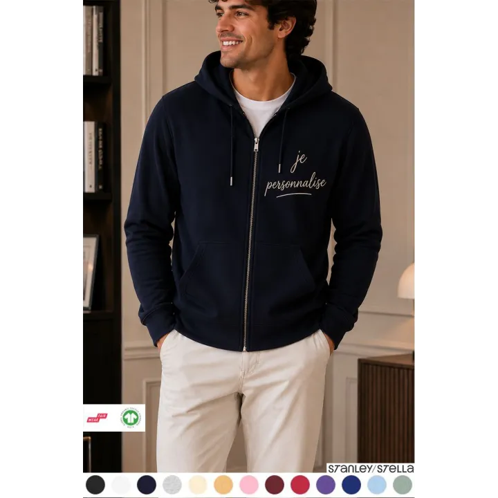 SWEAT ZIP HOMME PERSONNALISABLE