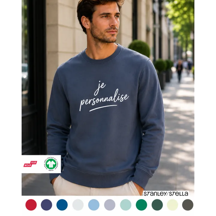 SWEAT COL ROND UNISEXE PERSONNALISABLE