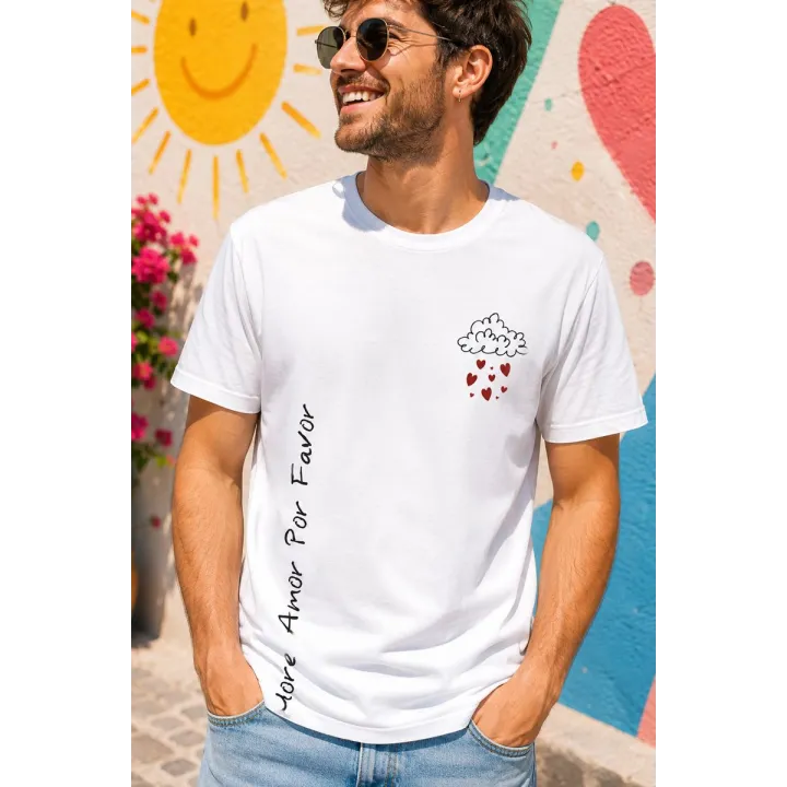 T shirt homme " More amor por favor "