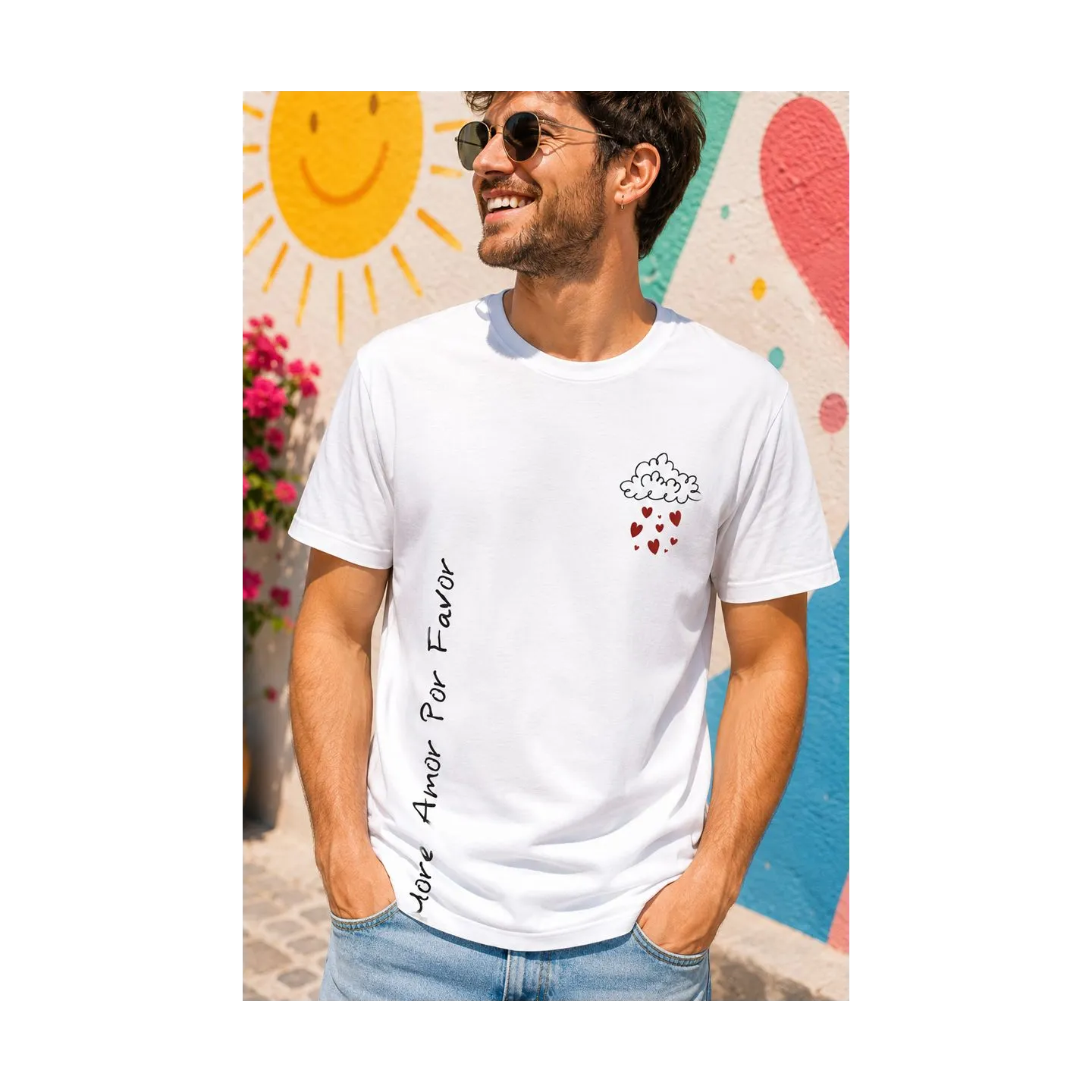 T shirt homme " More amor por favor "