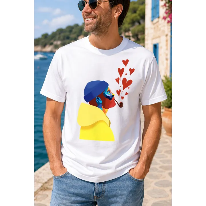 T-SHIRT HOMME "AMOUREUX DES ÉTOILES" BY ATELIER SALÉ