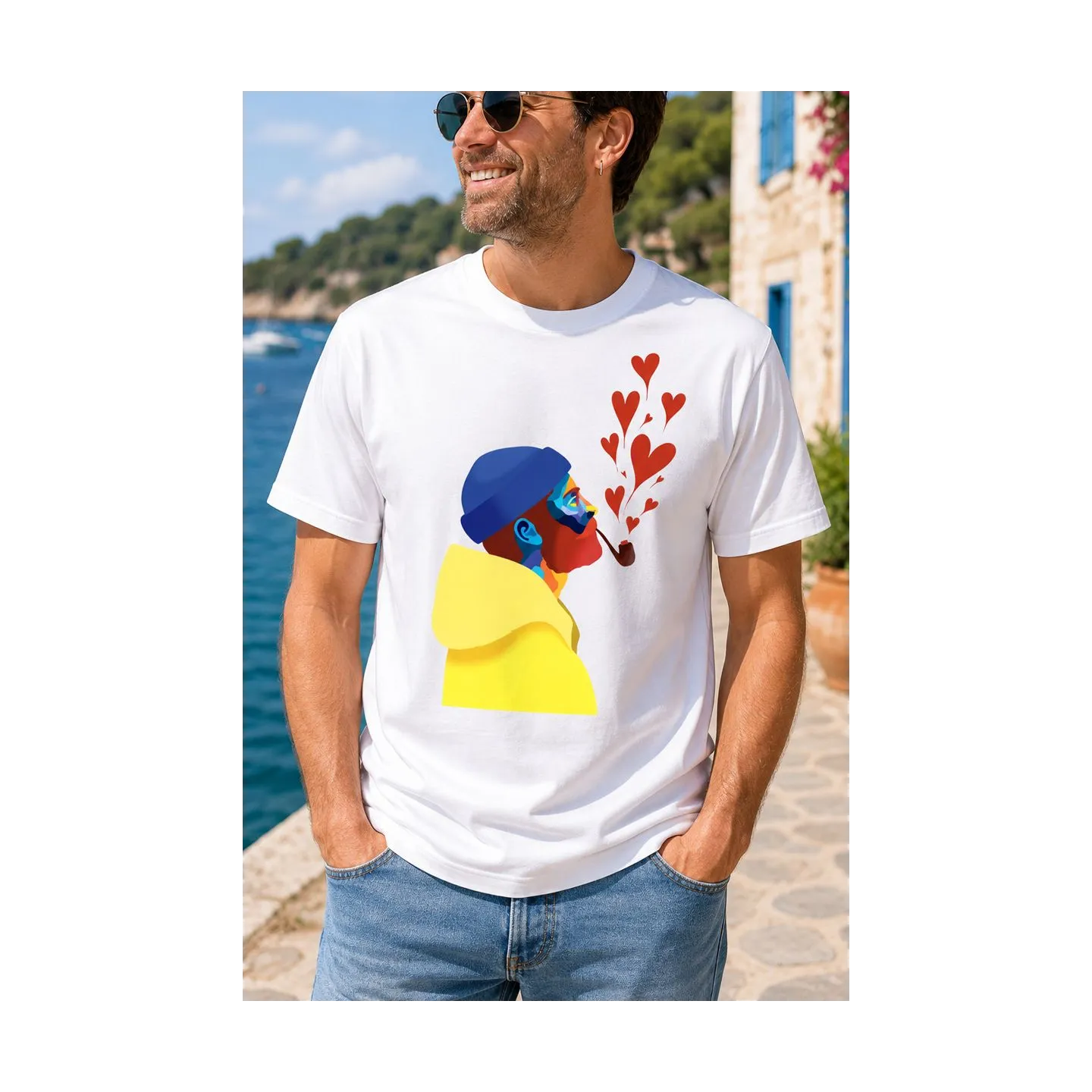 T-SHIRT HOMME "AMOUREUX DES ÉTOILES" BY ATELIER SALÉ